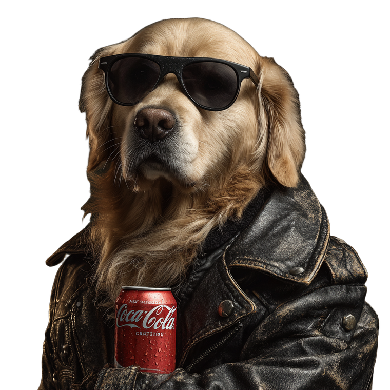 Stylish Golden Retriever V4 Vinyl Car Decal Sticker – Waterproof & UV-Resistant 3.4133333333333336"