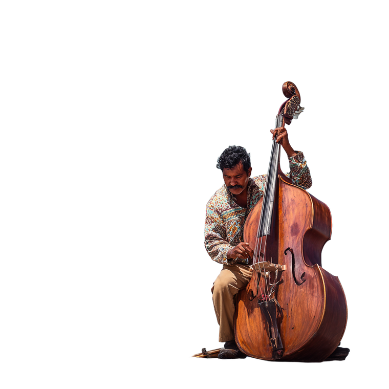 Beach Bass Player Vinyl Car Decal Sticker – Waterproof & UV-Resistant 3.4133333333333336"