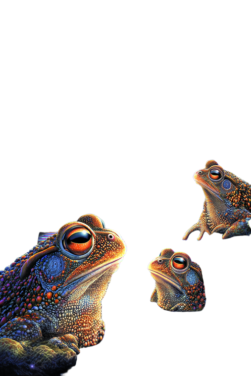 Sunny Day Frogs Vinyl Car Decal Sticker – Waterproof & UV-Resistant 8.96"