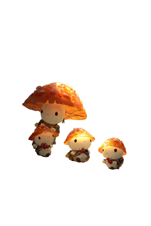 Happy Mushroom Beings Vinyl Car Decal Sticker – Waterproof & UV-Resistant 8.96"