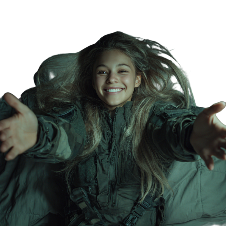 Futuristic Military Girl Vinyl Car Decal Sticker – Waterproof & UV-Resistant 3.4133333333333336"