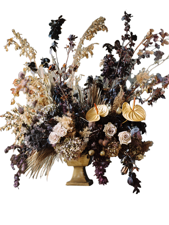 Modern Floral Arrangement V2 Vinyl Car Decal Sticker – Waterproof & UV-Resistant 8.213333333333333"