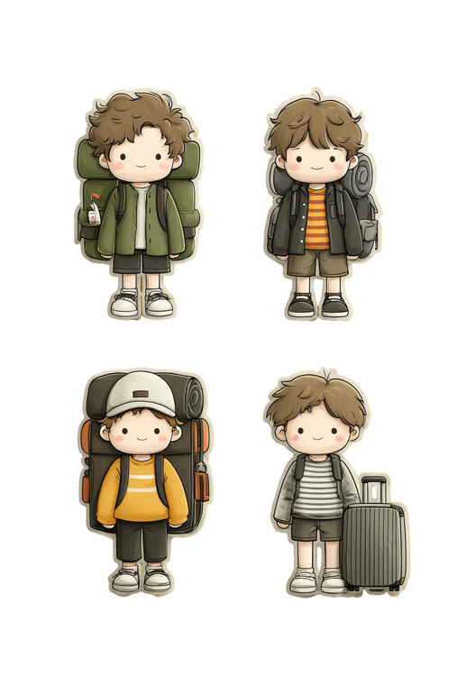 Cute Boy Sticker Vinyl Car Decal Sticker – Waterproof & UV-Resistant 8.96"