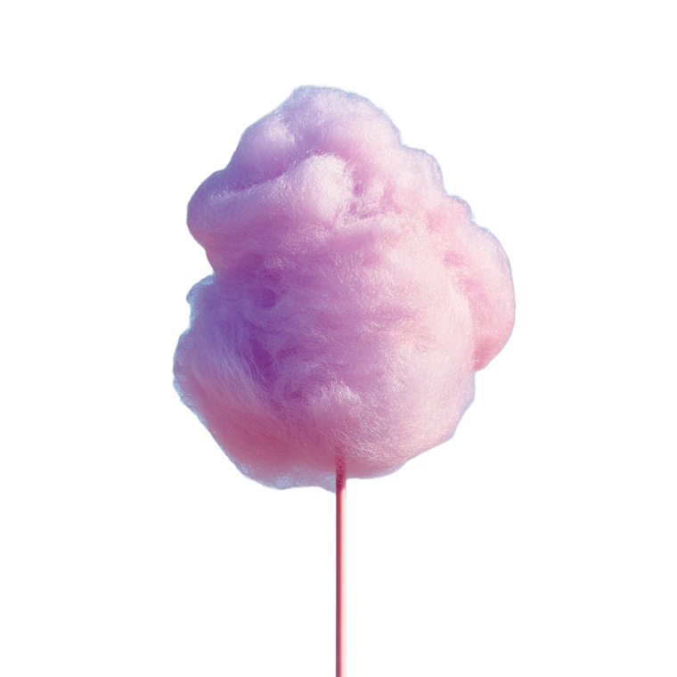 Purple Cotton Candy Vinyl Car Decal Sticker – Waterproof & UV-Resistant 3.4133333333333336"