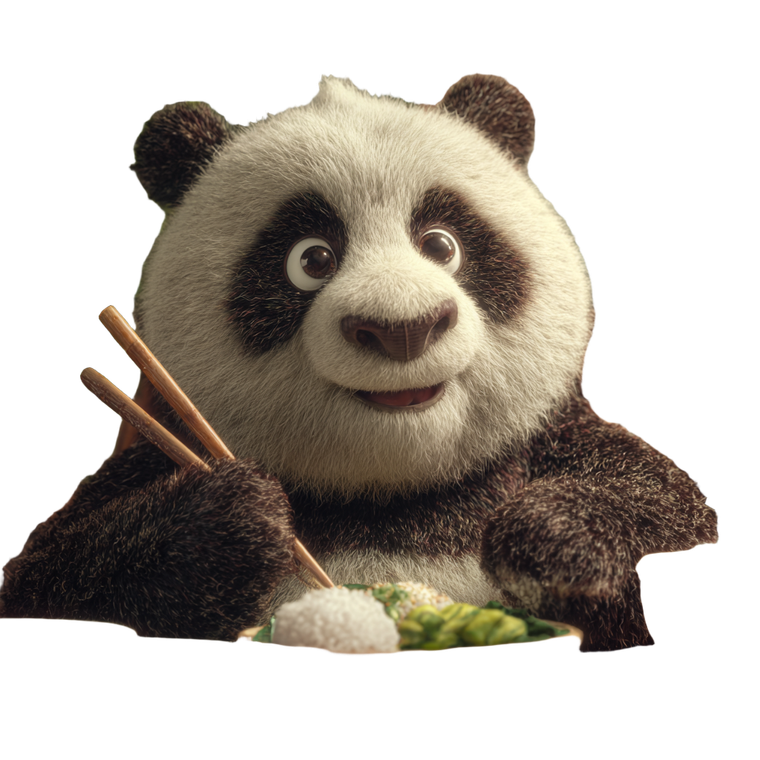 Eating Panda Vinyl Car Decal Sticker – Waterproof & UV-Resistant 3.4133333333333336"