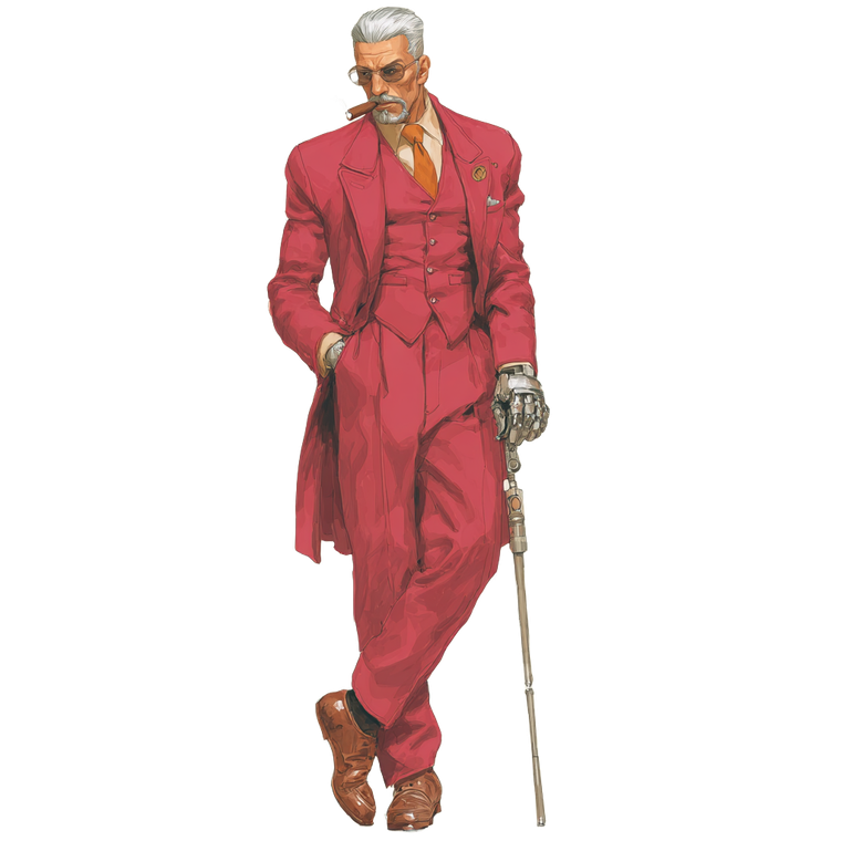 Stylish Cigar Man Vinyl Car Decal Sticker – Waterproof & UV-Resistant 3.4133333333333336"
