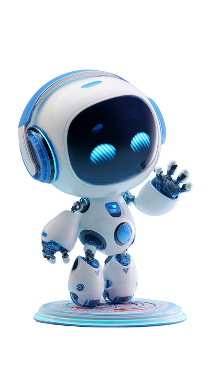 Q-Version Robot Vinyl Car Decal Sticker – Waterproof & UV-Resistant 4.8533333333333335"