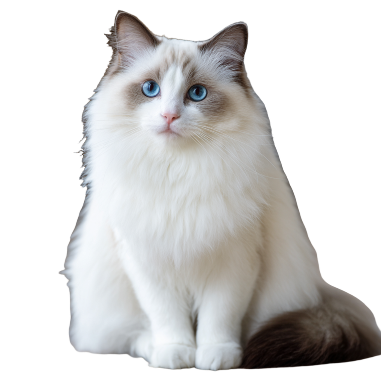 Ragdoll Cat Portrait V6 Vinyl Car Decal Sticker – Waterproof & UV-Resistant 3.4133333333333336"