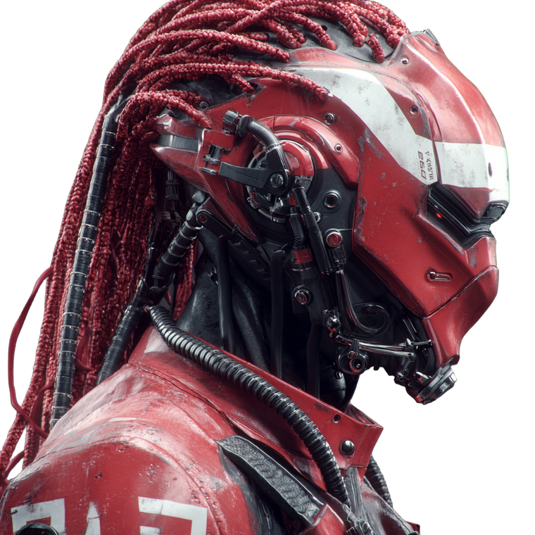 Cybernetic Cyborg Vinyl Car Decal Sticker – Waterproof & UV-Resistant 3.4133333333333336"