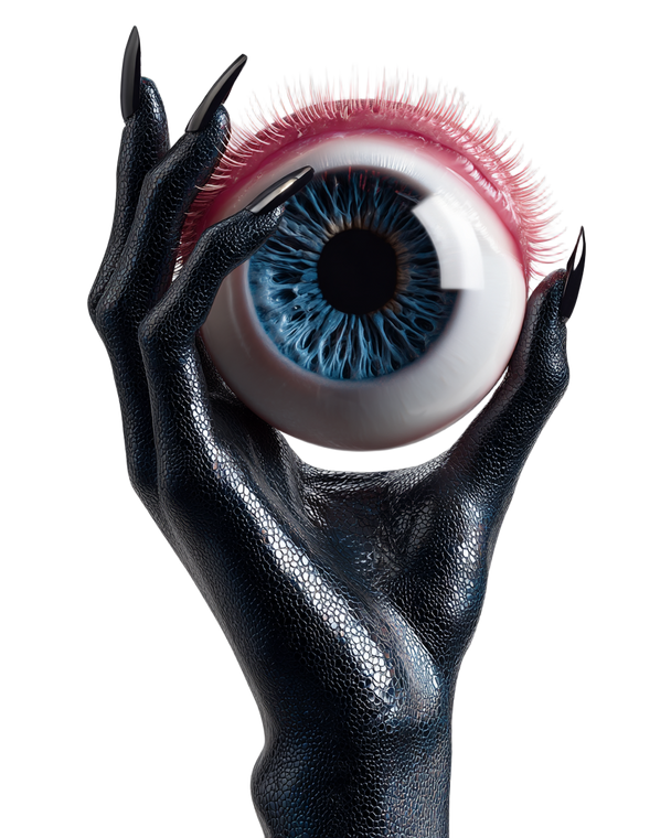 Grotesque Hand Eyeball Vinyl Car Decal Sticker – Waterproof & UV-Resistant 4.0"