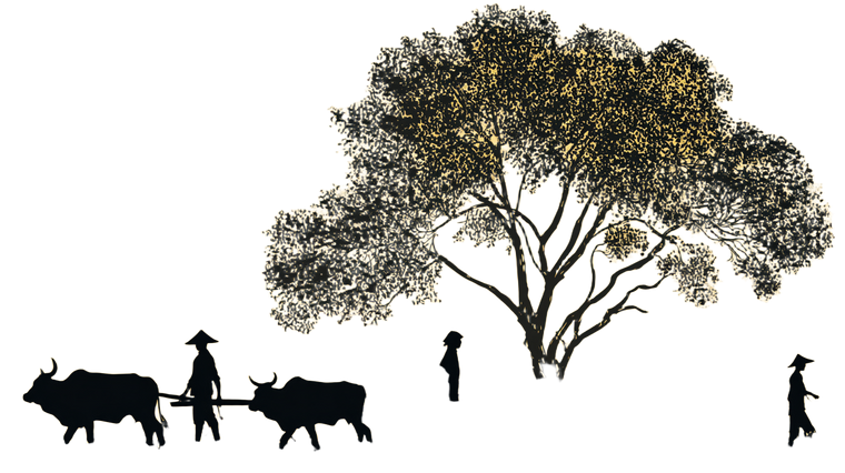 Harvesting Farmers V2 Vinyl Car Decal Sticker – Waterproof & UV-Resistant 5.4