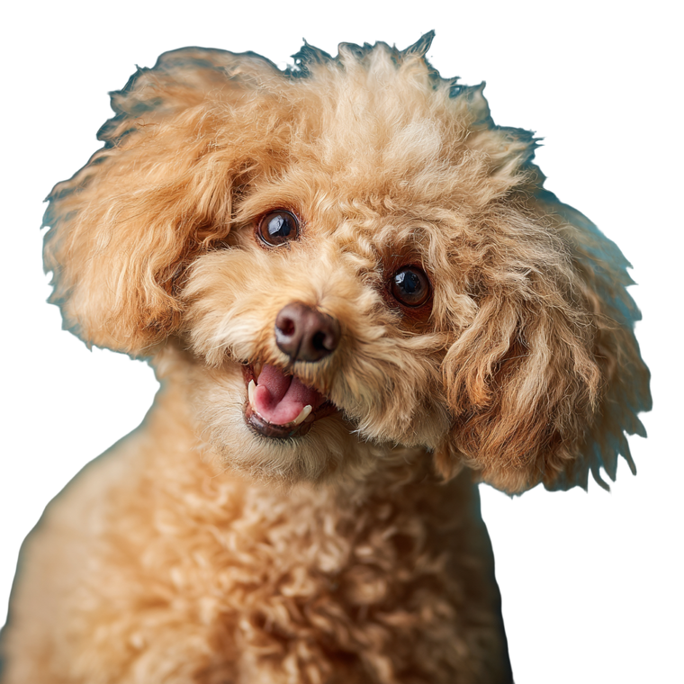 Playful Toy Poodle Vinyl Car Decal Sticker – Waterproof & UV-Resistant 3.4133333333333336"