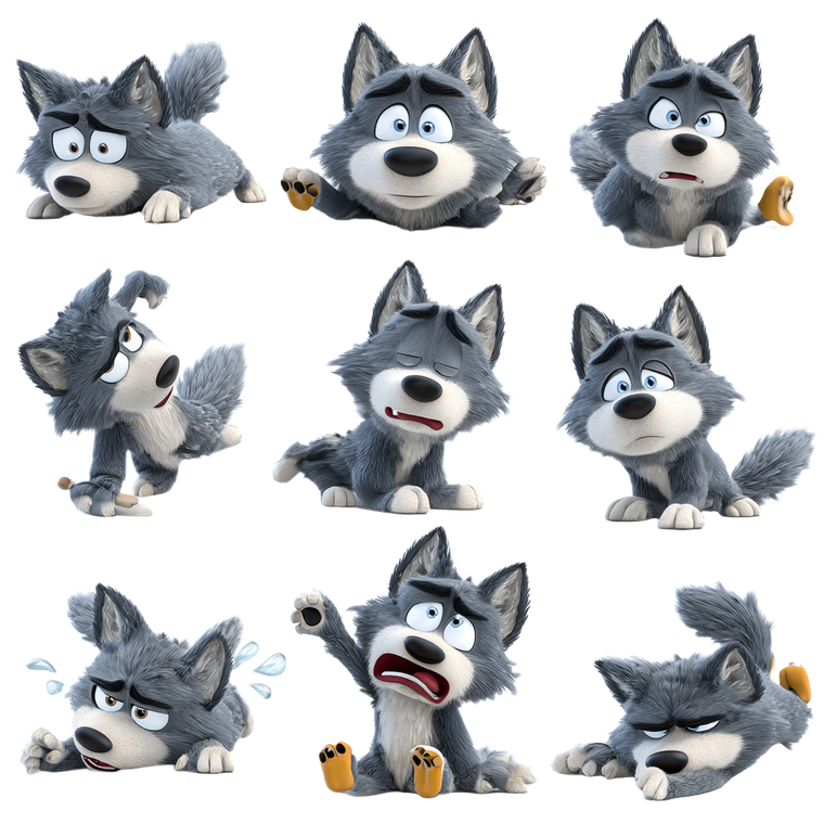 Kung Fu Wolf Vinyl Car Decal Sticker – Waterproof & UV-Resistant 3.4133333333333336"