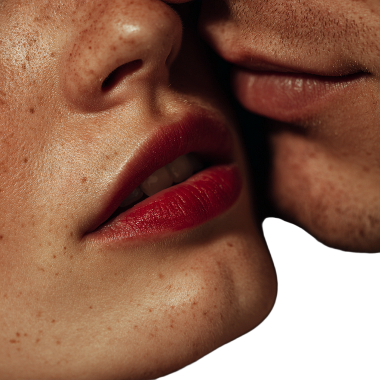 Kissing Couple V16 Vinyl Car Decal Sticker – Waterproof & UV-Resistant 3.4133333333333336"