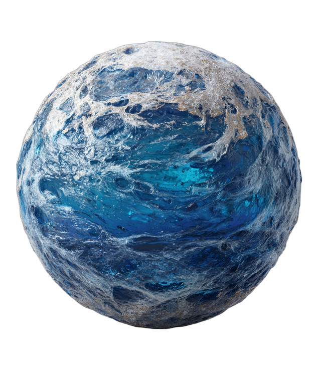 Vibrant Blue Planet V2 Vinyl Car Decal Sticker – Waterproof & UV-Resistant 8.0"
