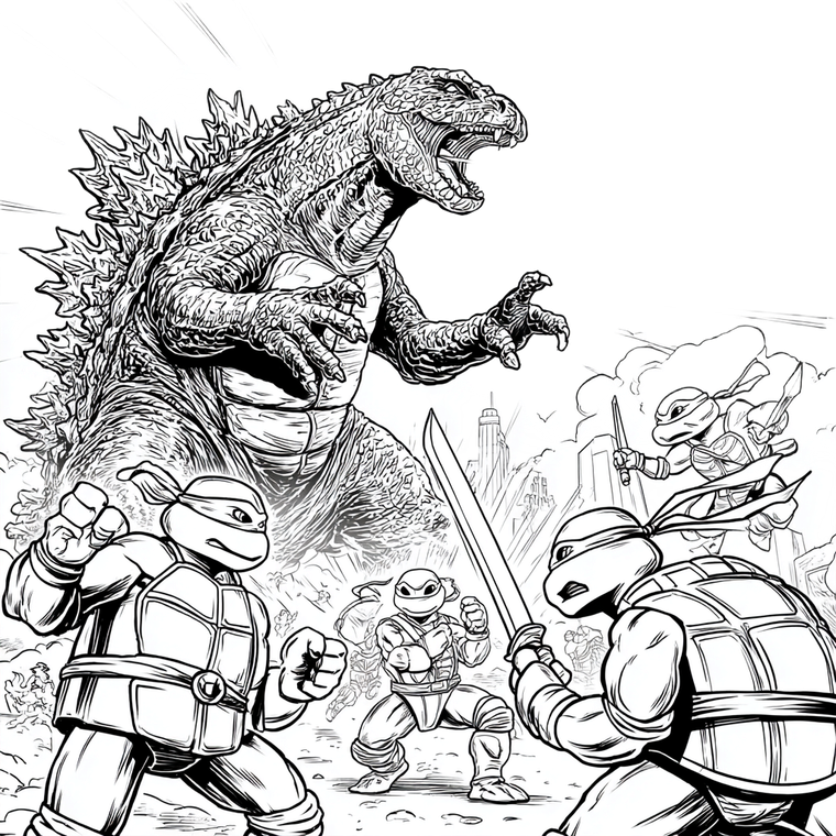 Godzilla Vs Heroes Vinyl Car Decal Sticker – Waterproof & UV-Resistant 6.826666666666667"