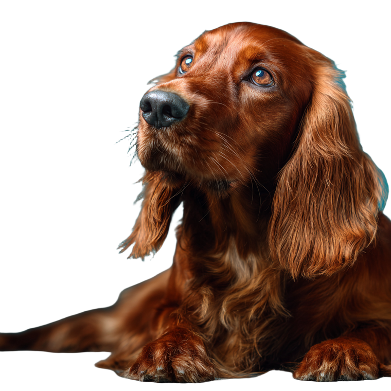 Red Spaniel Vinyl Car Decal Sticker – Waterproof & UV-Resistant 3.4133333333333336"