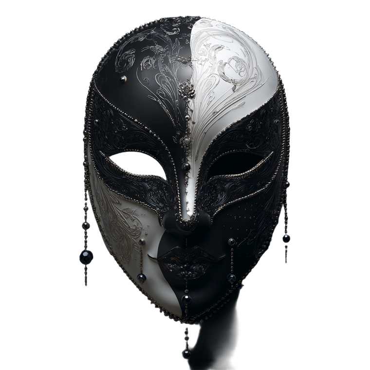 Porcelain Mask Vinyl Car Decal Sticker – Waterproof & UV-Resistant 3.4133333333333336"