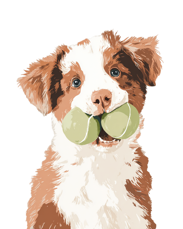 Curious Puppy Aussie Vinyl Car Decal Sticker – Waterproof & UV-Resistant 8.0"