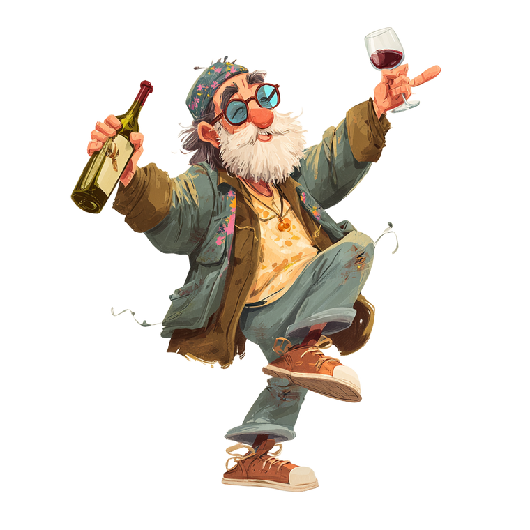Dancing Grandpa V2 Vinyl Car Decal Sticker – Waterproof & UV-Resistant 3.4133333333333336"