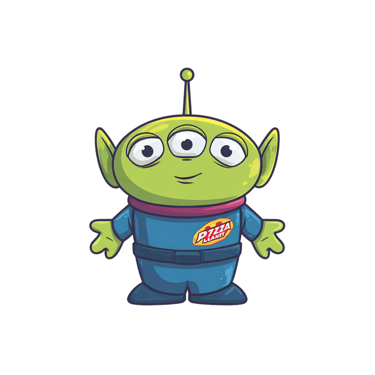 Little Green Alien Vinyl Car Decal Sticker – Waterproof & UV-Resistant 3.4133333333333336"