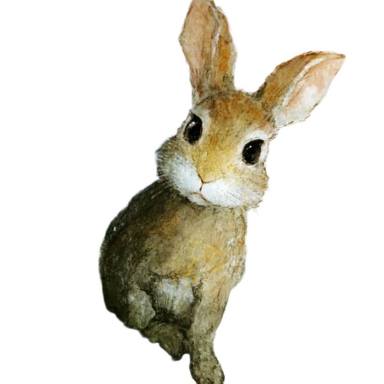 Cute Bunny Illustration V3 Vinyl Car Decal Sticker – Waterproof & UV-Resistant 6.826666666666667"