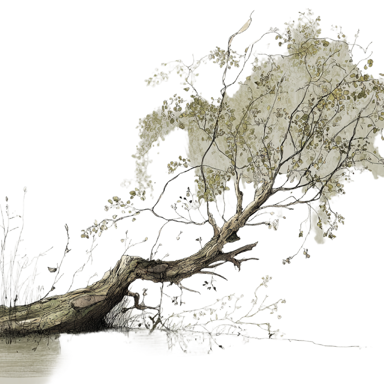 Broken Branch Vinyl Car Decal Sticker – Waterproof & UV-Resistant 6.826666666666667"