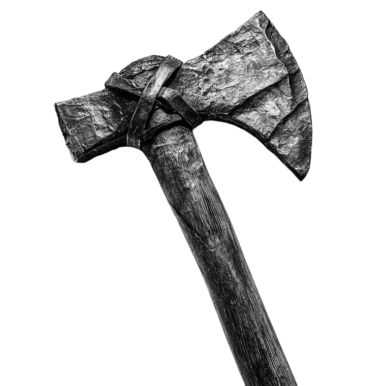 Viking Ax Vinyl Car Decal Sticker – Waterproof & UV-Resistant 3.4133333333333336"