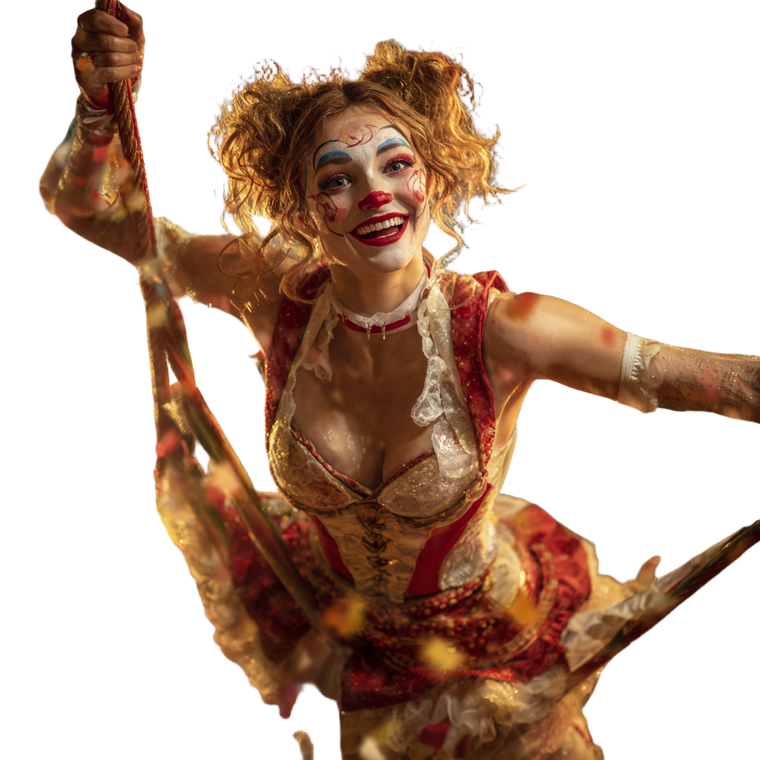 Cheerful Circus Clown Vinyl Car Decal Sticker – Waterproof & UV-Resistant 3.4133333333333336"