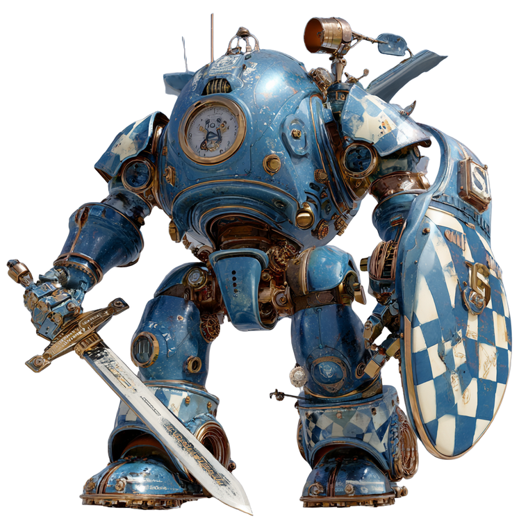 Mechanical Giant Warrior Vinyl Car Decal Sticker – Waterproof & UV-Resistant 3.4133333333333336"