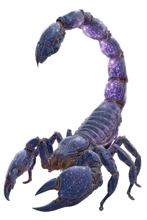 Biomechanical Scorpion Tail Vinyl Car Decal Sticker – Waterproof & UV-Resistant 4.4