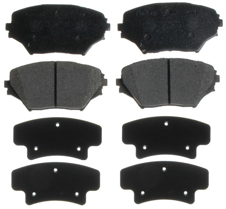 Raybestos Brakes Ceramic Brake Pads | 2000-2005 Mercedes-Benz E430, Toyota RAV4 | Ensures Safe Operation, Diminishes Noise, 95% Coverage