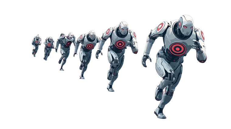Racing Robots Vinyl Car Decal Sticker – Waterproof & UV-Resistant 5.4