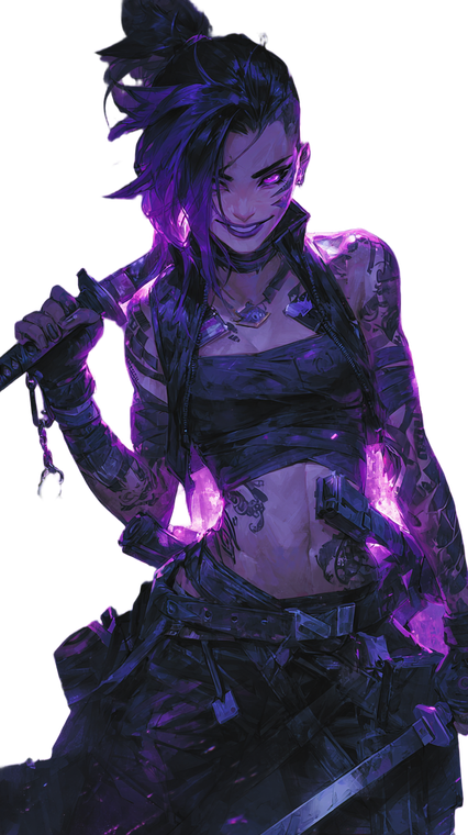 Cyberpunk Warrior Woman V11 Vinyl Car Decal Sticker – Waterproof & UV-Resistant 9.706666666666667"