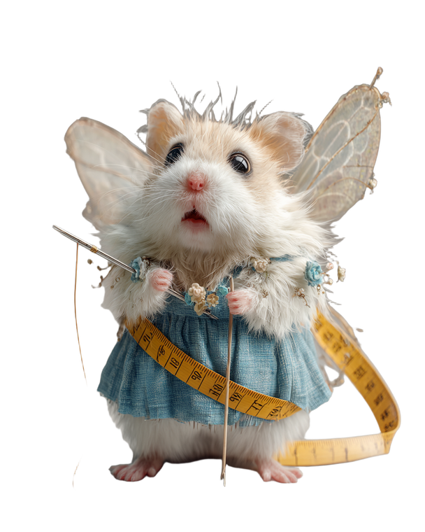 Dressed Stressed Hamster Vinyl Car Decal Sticker – Waterproof & UV-Resistant 4.0"