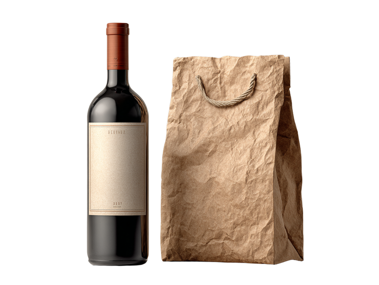 Sleek Wine Bottle Vinyl Car Decal Sticker – Waterproof & UV-Resistant 3.0933333333333333"