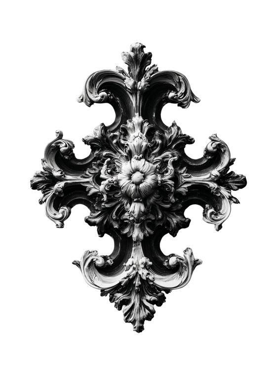 Baroque Ornament Sticker Vinyl Car Decal Sticker – Waterproof & UV-Resistant 4.266666666666667"