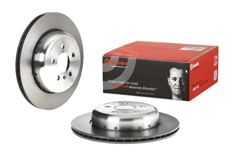 Brembo High Carbon Vented Brake Rotor | 1 Piece Design | 330mm Diameter | 64.2mm Height | 20mm Thickness
