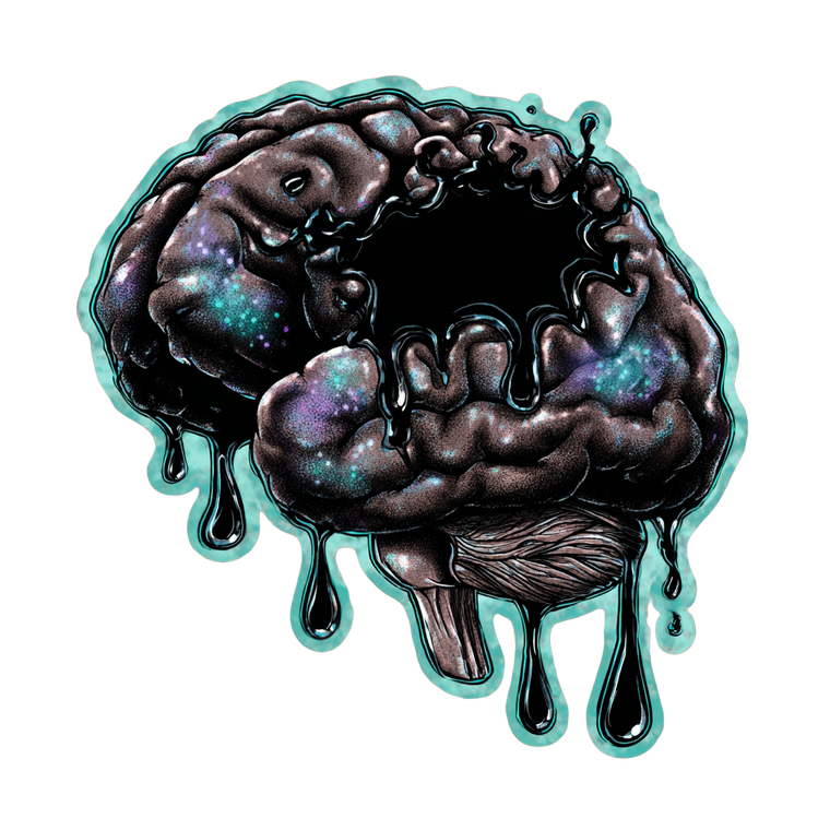 Cartoon Brain V3 Vinyl Car Decal Sticker – Waterproof & UV-Resistant 6.826666666666667"