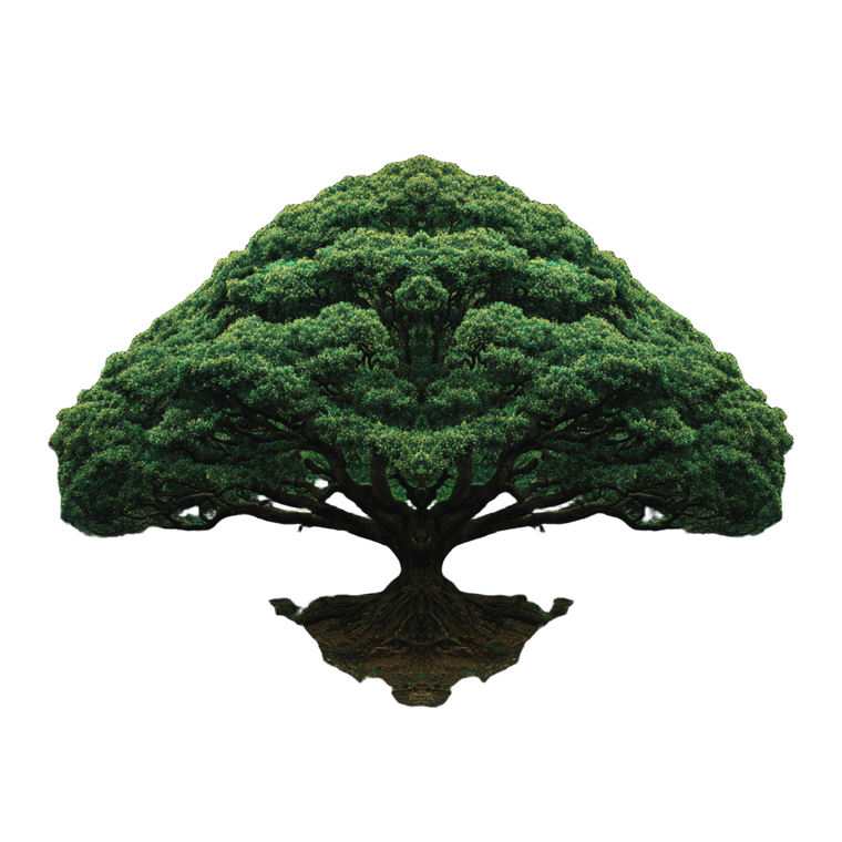 Big Green Tree V4 Vinyl Car Decal Sticker – Waterproof & UV-Resistant 6.826666666666667"