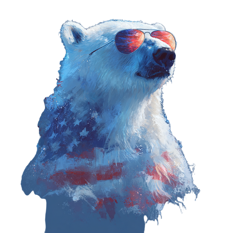 Polar Bear Celebration Vinyl Car Decal Sticker – Waterproof & UV-Resistant 3.4133333333333336"