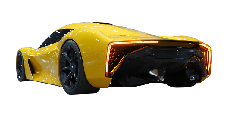 Futuristic Hypercar V11 Vinyl Car Decal Sticker – Waterproof & UV-Resistant 2.72"