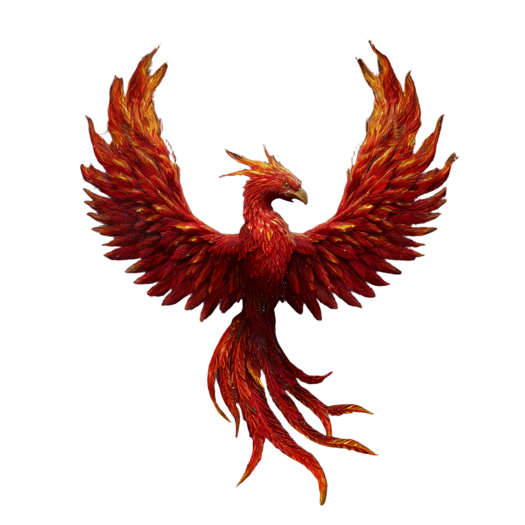 Fiery Cyber Phoenix Vinyl Car Decal Sticker – Waterproof & UV-Resistant 3.4133333333333336"