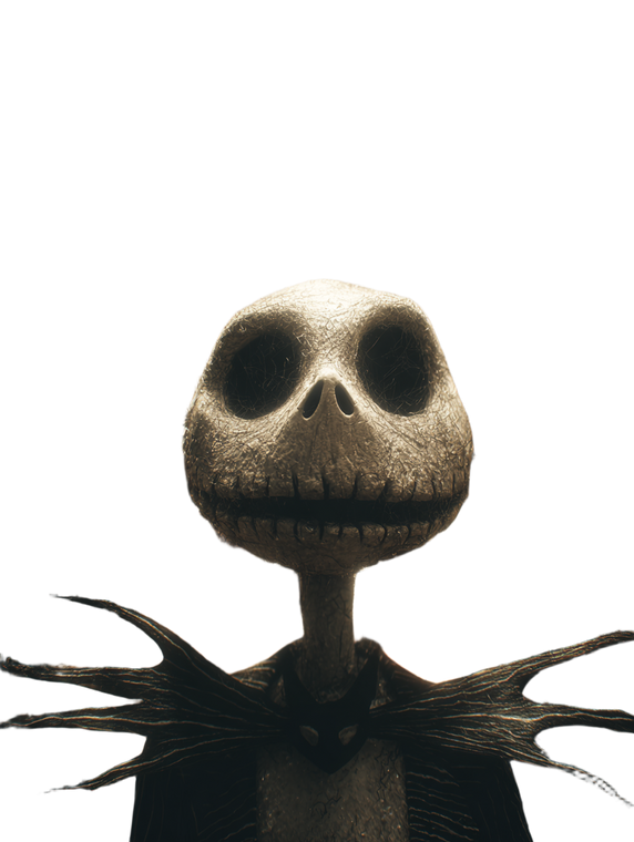 Jack Skellington Portrait Vinyl Car Decal Sticker – Waterproof & UV-Resistant 4.1066666666666665"