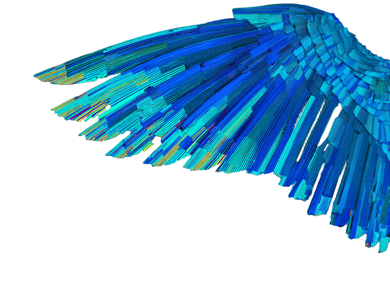 Glitch Art Wing Vinyl Car Decal Sticker – Waterproof & UV-Resistant 6.1866666666666665"