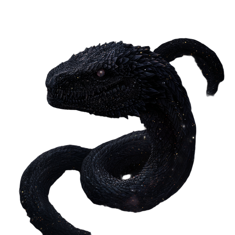 Cosmic Night Serpent Vinyl Car Decal Sticker – Waterproof & UV-Resistant 6.826666666666667"