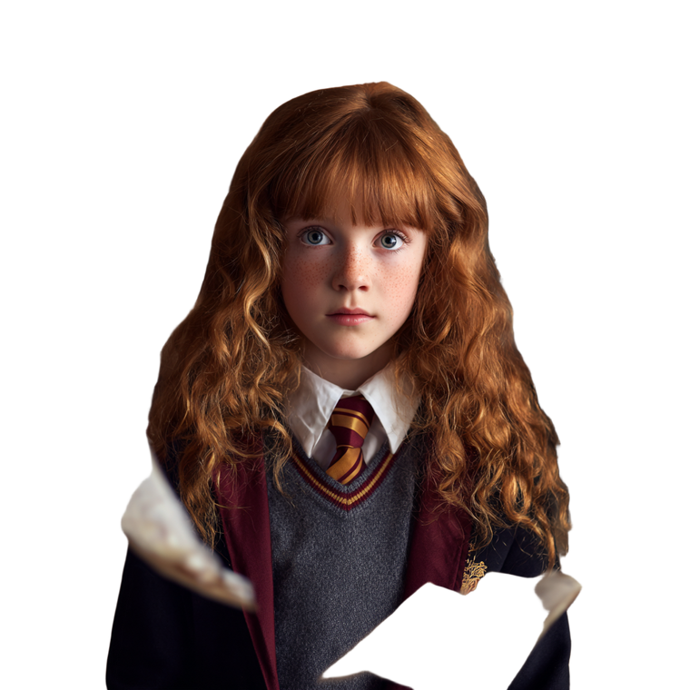 Young Hermione Granger Vinyl Car Decal Sticker – Waterproof & UV-Resistant 3.4133333333333336"