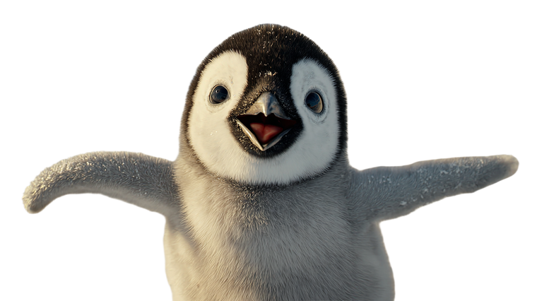 Happy Penguin V3 Vinyl Car Decal Sticker – Waterproof & UV-Resistant 2.72"
