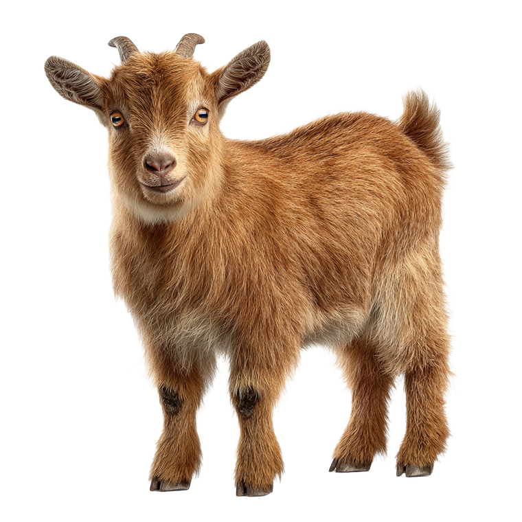 Brown Pygmy Goat Vinyl Car Decal Sticker – Waterproof & UV-Resistant 3.4133333333333336"