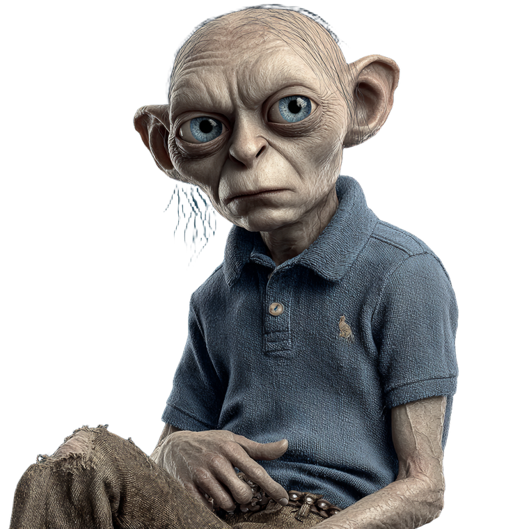 Gollum In Jeans Vinyl Car Decal Sticker – Waterproof & UV-Resistant 3.4133333333333336"